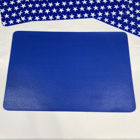 Patriotic Blue w/ White Stars Set of 4 Placemats - Picture 3 of 3